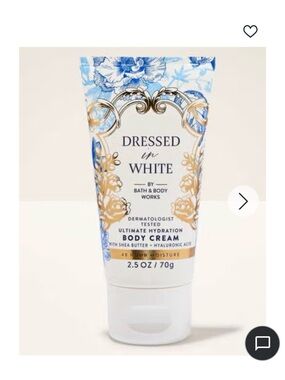 Bath & Body Works Dressed in White Body Cream - White, Blue, Gold